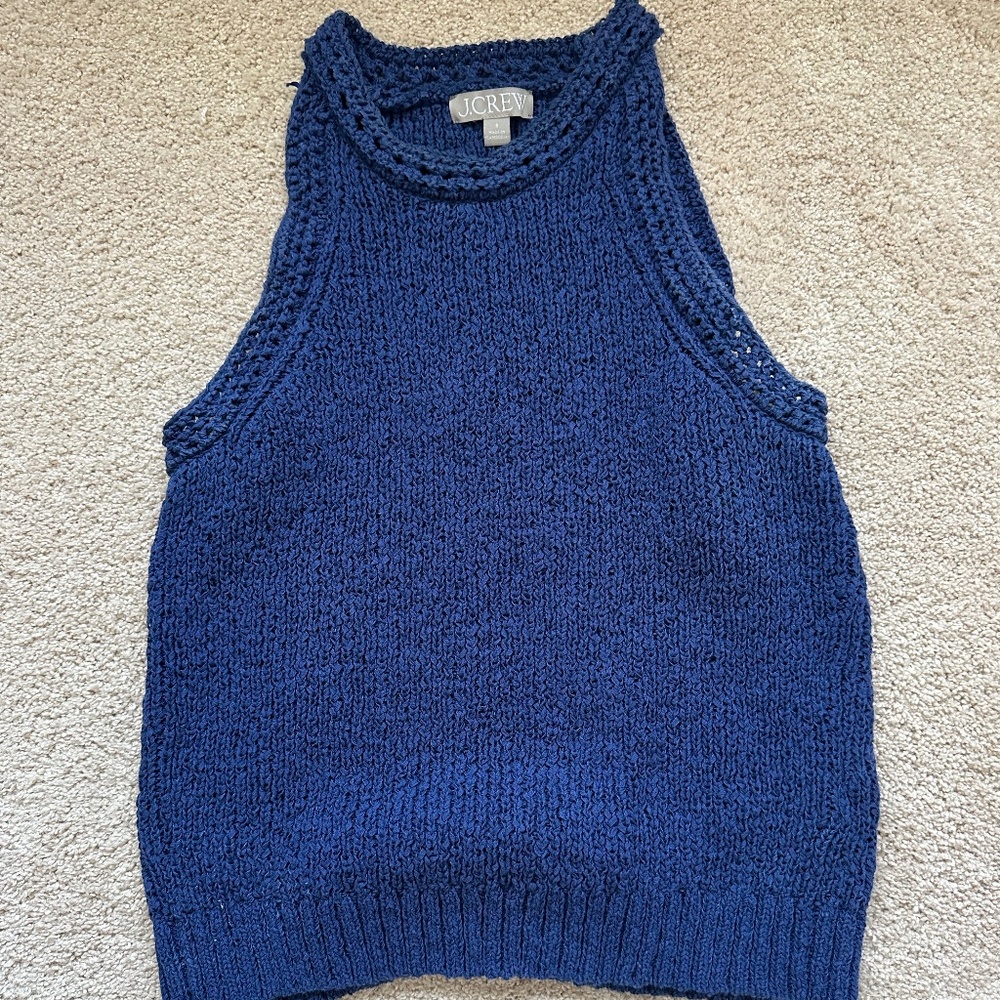 J. Crew High-Neck Tank Sweater